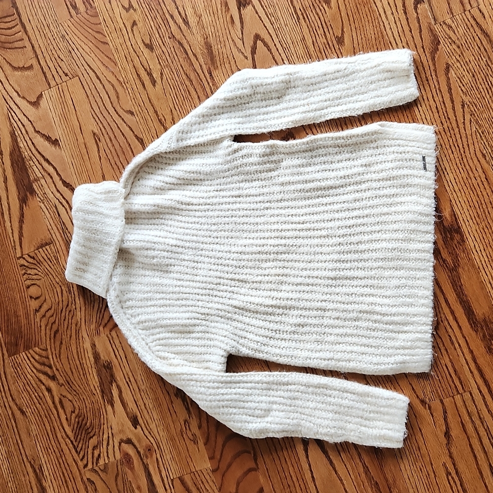 Beige turtleneck sweater